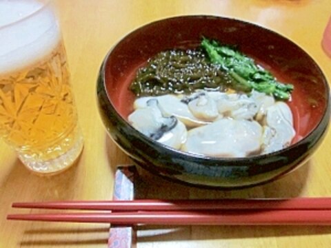 牡蠣料理の定番☆　大粒ならまずは「酢牡蠣」